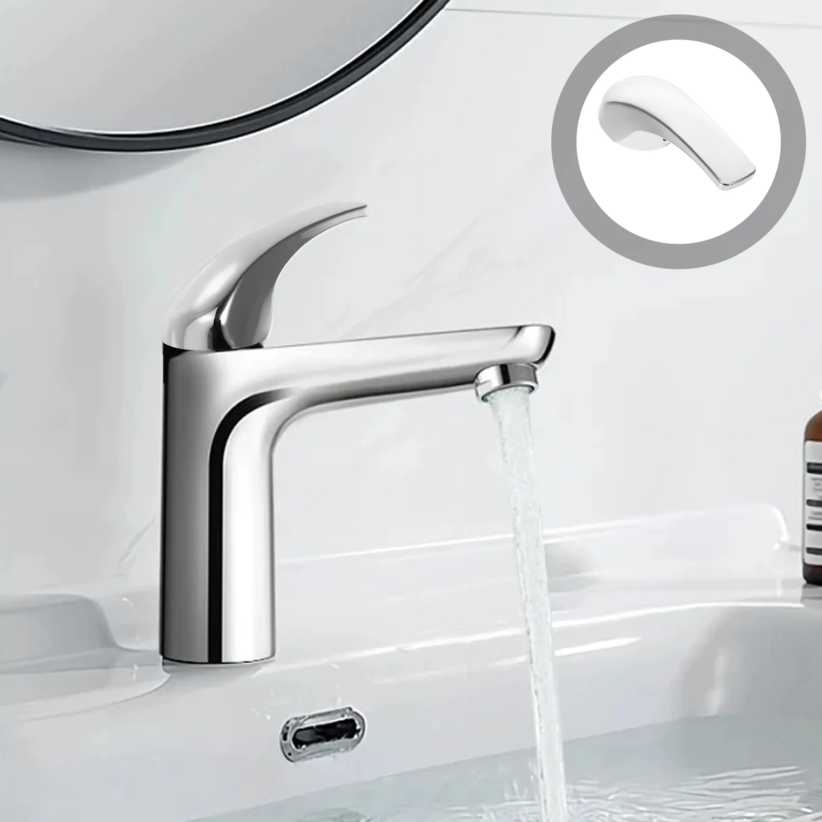 욕실 액세서리 샤워 밸브 핸들 물 마개 헤드 뜨거운 차가운 수도꼭지 손잡이