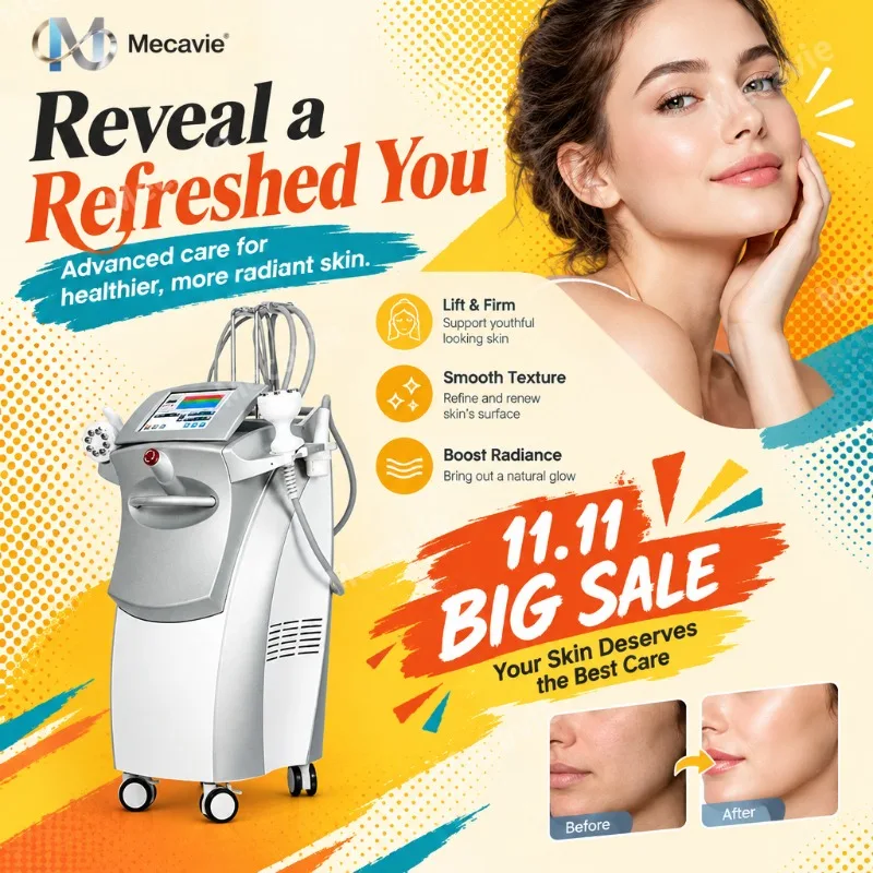 Mecavie Professional Skin Rejuvenation And Body Contouring Machine With Multi Polar Radio Frequency Venus Instant Order Discount
