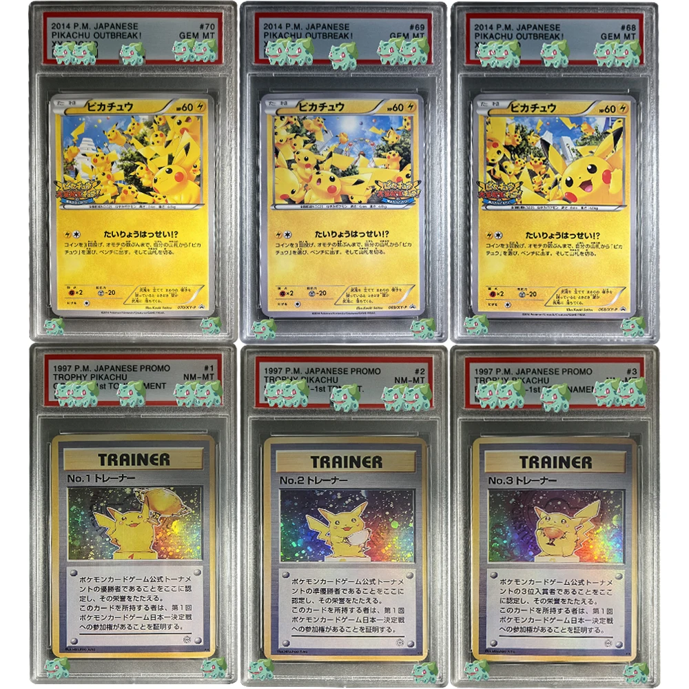 

2014 DIY PTCG градуированная коллекционная карта японский Mega Tokyos XY промо драгоценный камень MT 10 очков карты голографическая этикетка подарки для детей