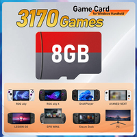 Retrobat Game Card with 3170 Games for ROG Ally/LEGION GO/AYANEO/OneXPlayer/Steam Deck Handheld Game Console/Windows PC for N64