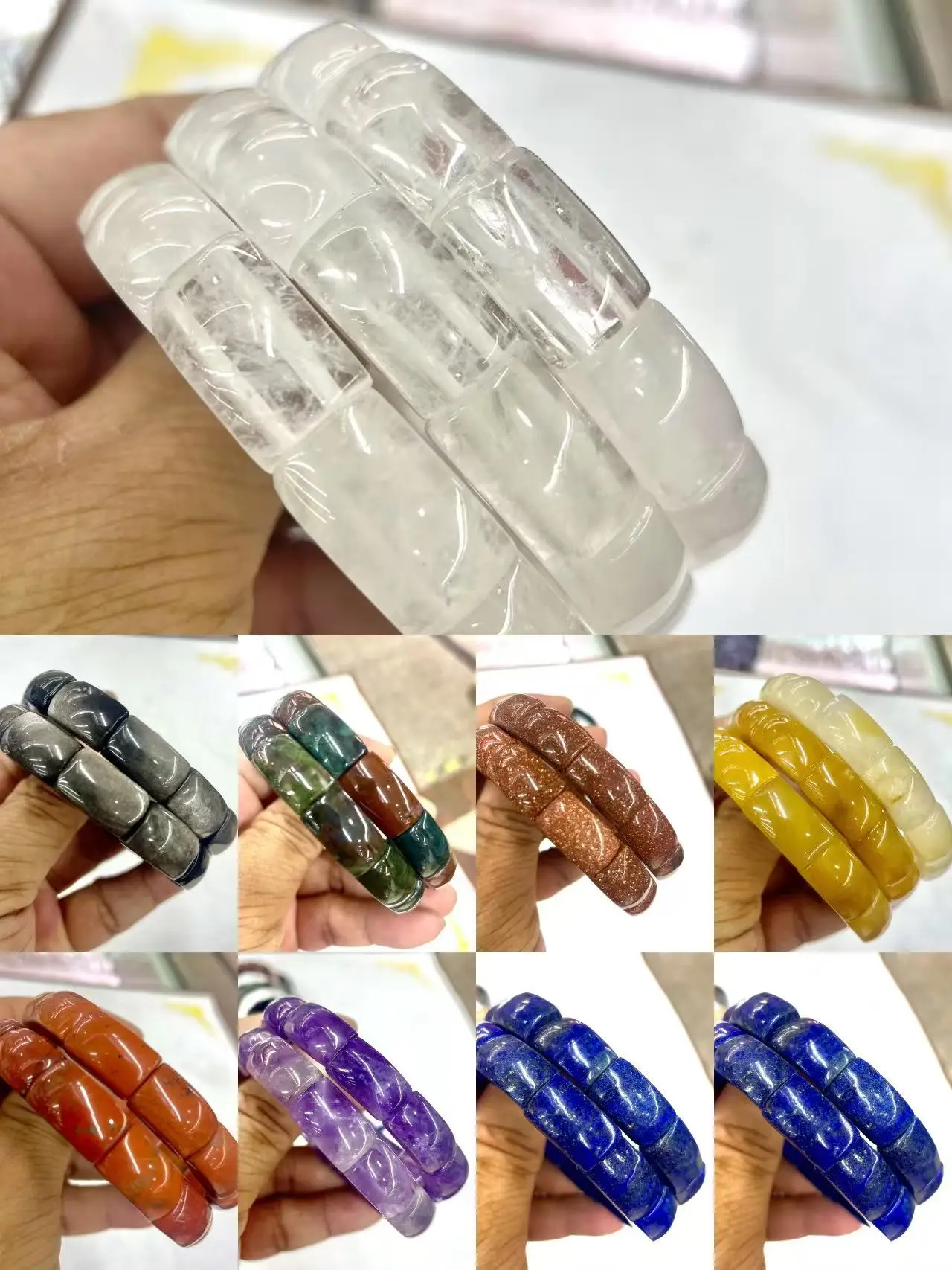 

10x13mm pedra natural obsidiana ágata jaspe vermelho olhos de tigre contas de jade pulseiras homens mulher pulseiras jóias prese