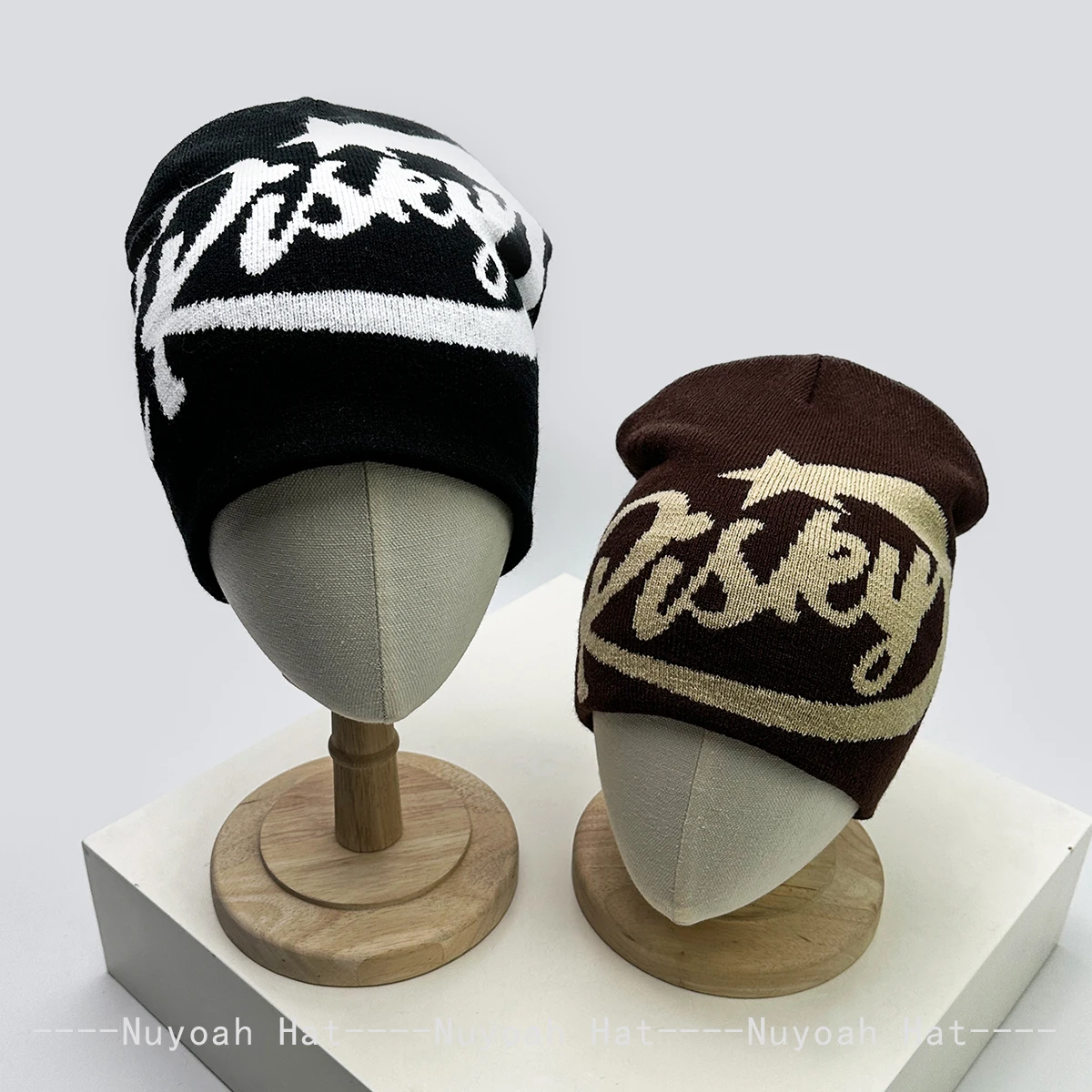 New Men Women American Trend Jacquard Risky Letters Knitted Hats Warm Hip-hop Fashion Personal Beanies Versatile Street Ins Rap