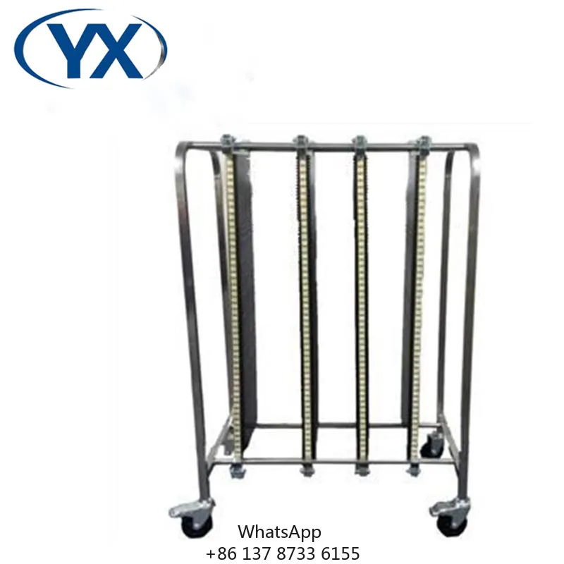

Hot Selling ESD Stainless Steel Trolley Anti-static Turnover Car For Pcb Production