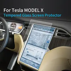 Tempered Glass Screen Protector Film For Tesla Model X 2017-2021  17 inch Car gps Navigation radio  anti-scratch accessories