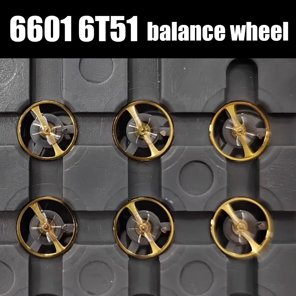 

Аксессуары для часов: Балансовое колесо с волосковой пружиной для механизмов 6601/6T51, запчасти для ремонта часов