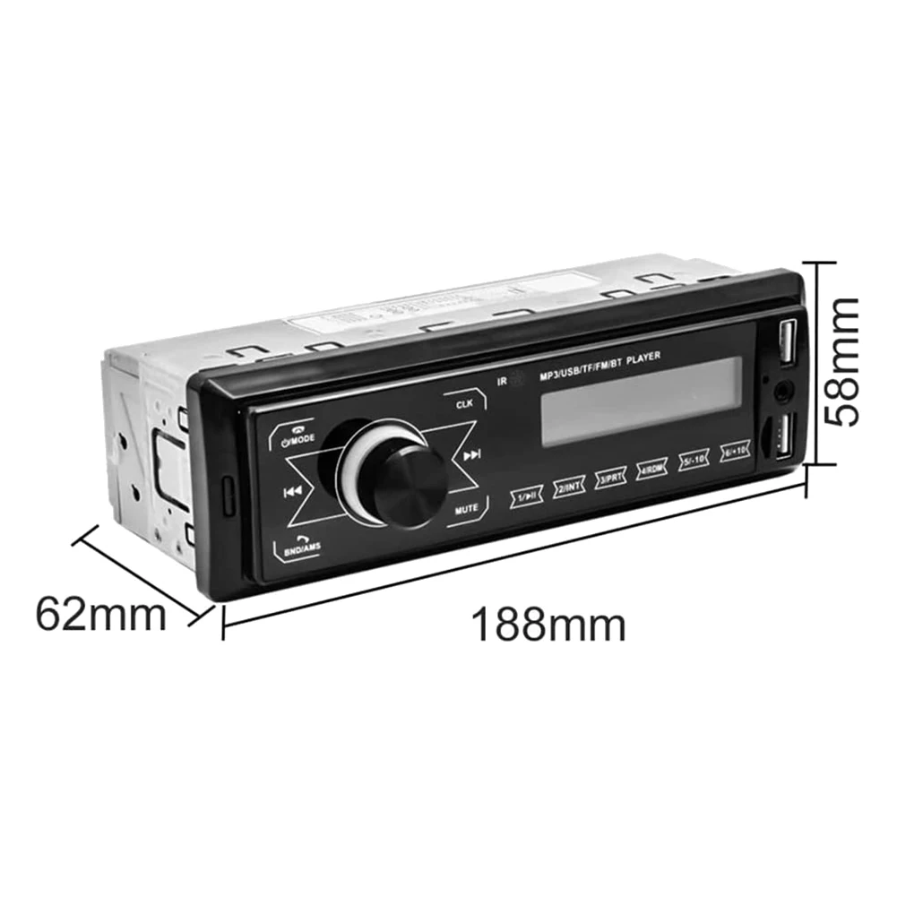 

Car Stereo Bluetooth Touch Screen Car Radio Bluetooth 4X60W 7 Colours 2USB/SD/AUX Hands Free Bluetooth 87.5-108M