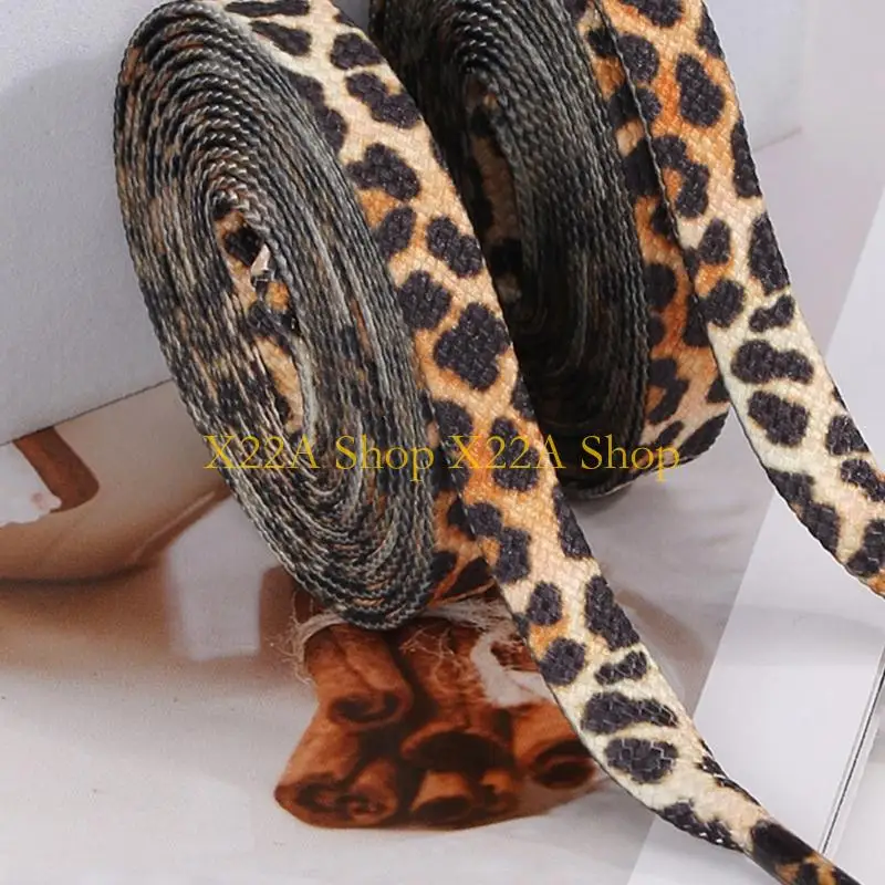 Unique Leopard Prints Shoe Laces Adjustable Shoelaces for Adult Kid Trainers Sneakers