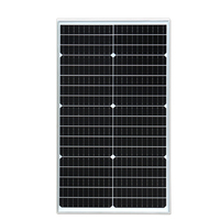 WUZECK 50W Glass Solar Panel 12V/24V Photovoltaic System Waterproof Portable Solar Cell Camping RV Roof Solar Kits Complete