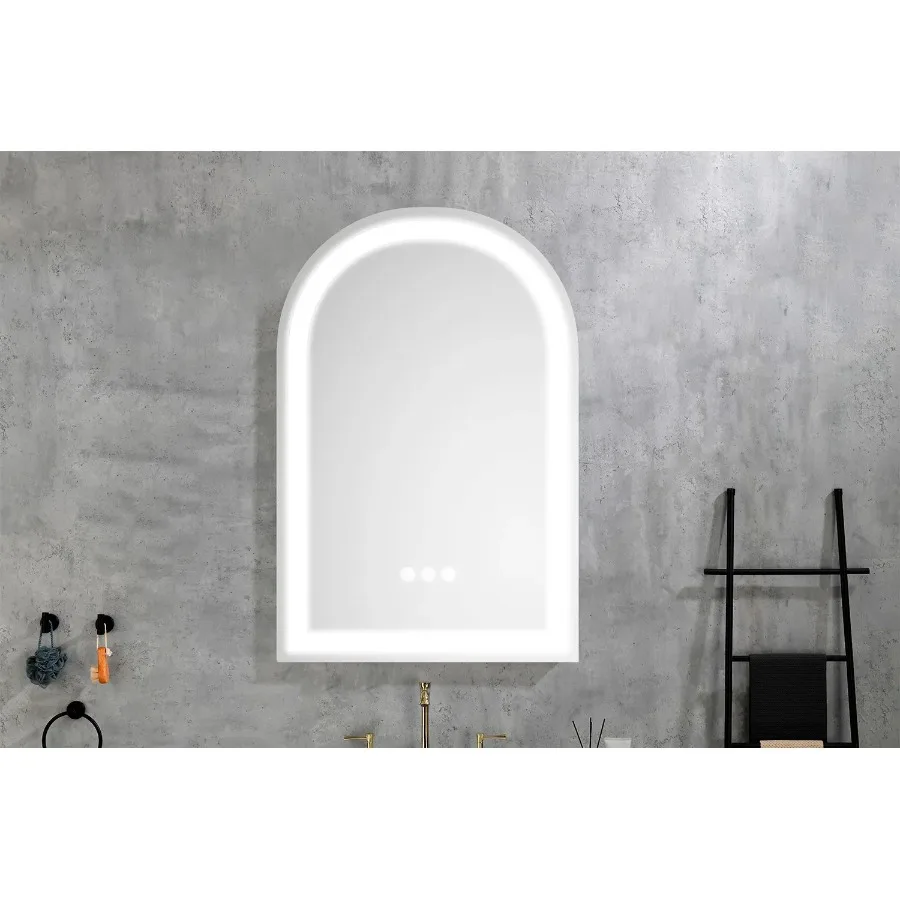 32x20 LED Bathroom Wall Mirror High Lumen Anti-Fog Separately Control Dimmer Function