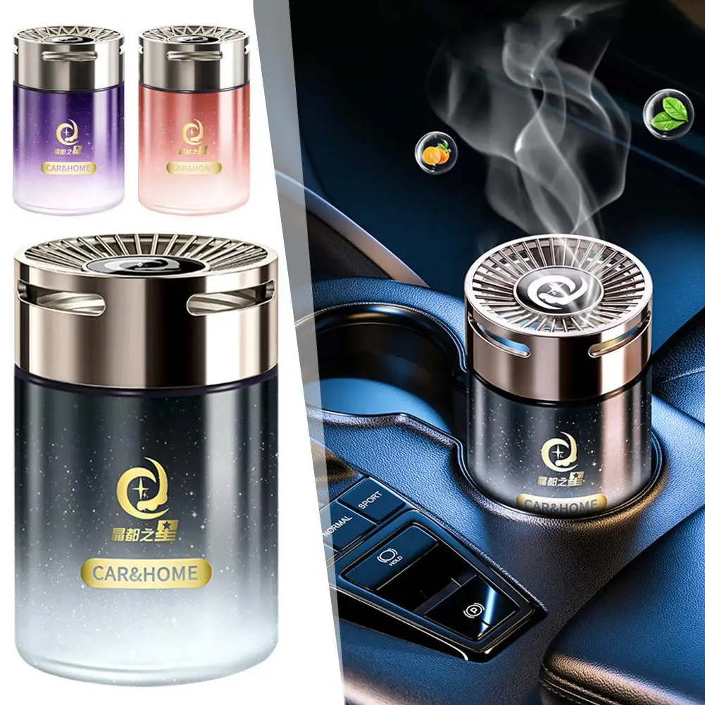 Car Mounted Fragrance Spray Perfume Essential Oil Diffuser Humidifier Intelligent Fragrance Car Inside Light Fragrance Gifts