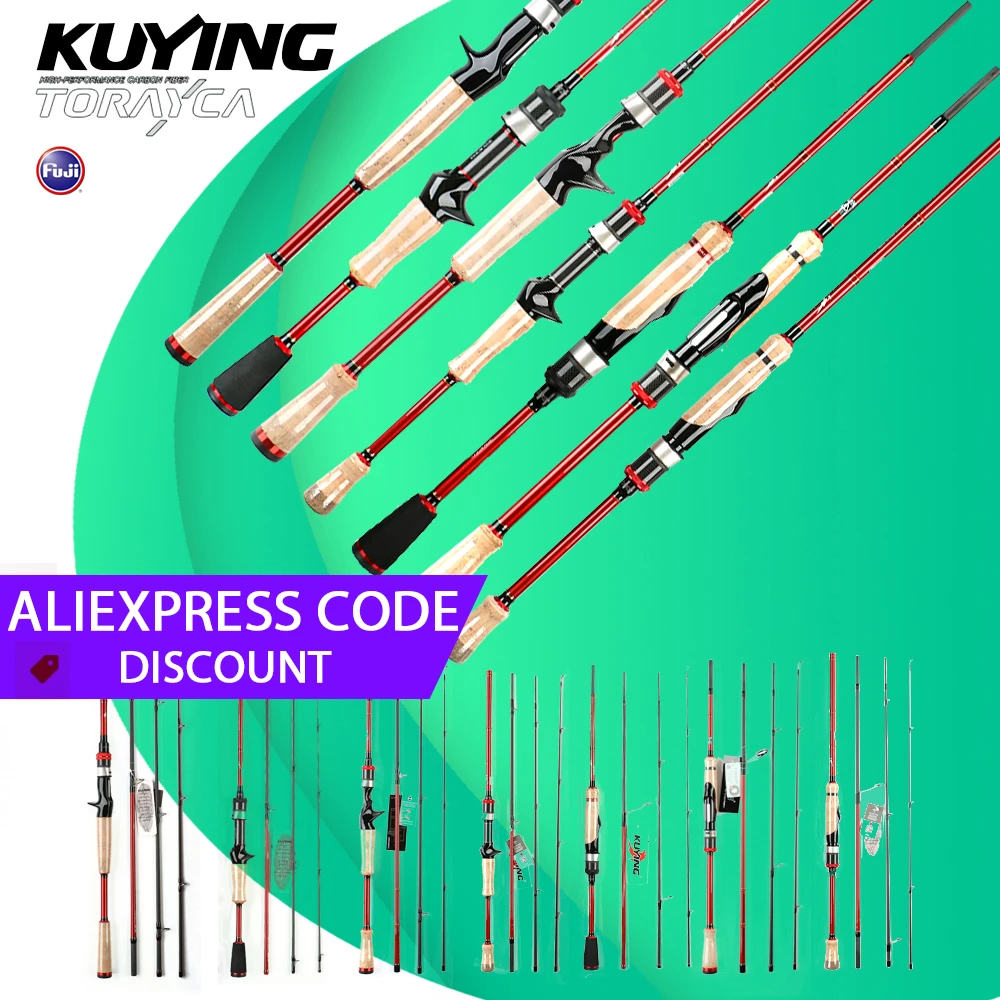 

KUYING FREESTYLE WALKER 4 секции 6 дюймов 6 дюймов 9 дюймов 7 дюймов приманка удочка мини-карманная дорожная удочка спиннинг Casting FUJI Carbon UL M L H