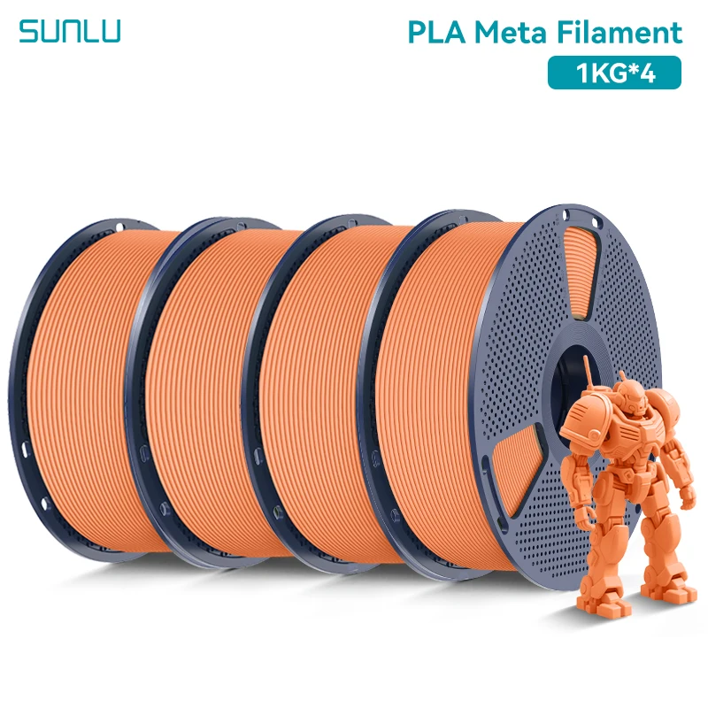 SUNLU PLA Meta 3D-Drucker Filament 4KG 1KG/Rolle 175MM Toleranz +/-0,02MM Filament Schneller Versand 2-7 Tage