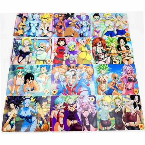 39pcs/set GT Sexy Bulma Android 18 Super Saiyan Heroes Battle Card Ultra Instinct Goku Vegeta Game Collection Cards