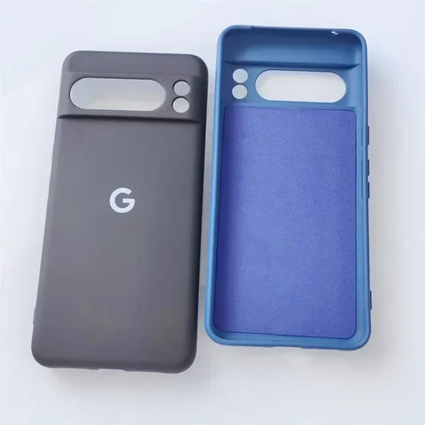 Для Google Pixel 6A 7A 8A Чехол Pixel 8 7 6 9 Pro XL Мягкий жидкий силиконовый чехол Тонкий противоударный защитный чехол для задней панели телефона + логотип