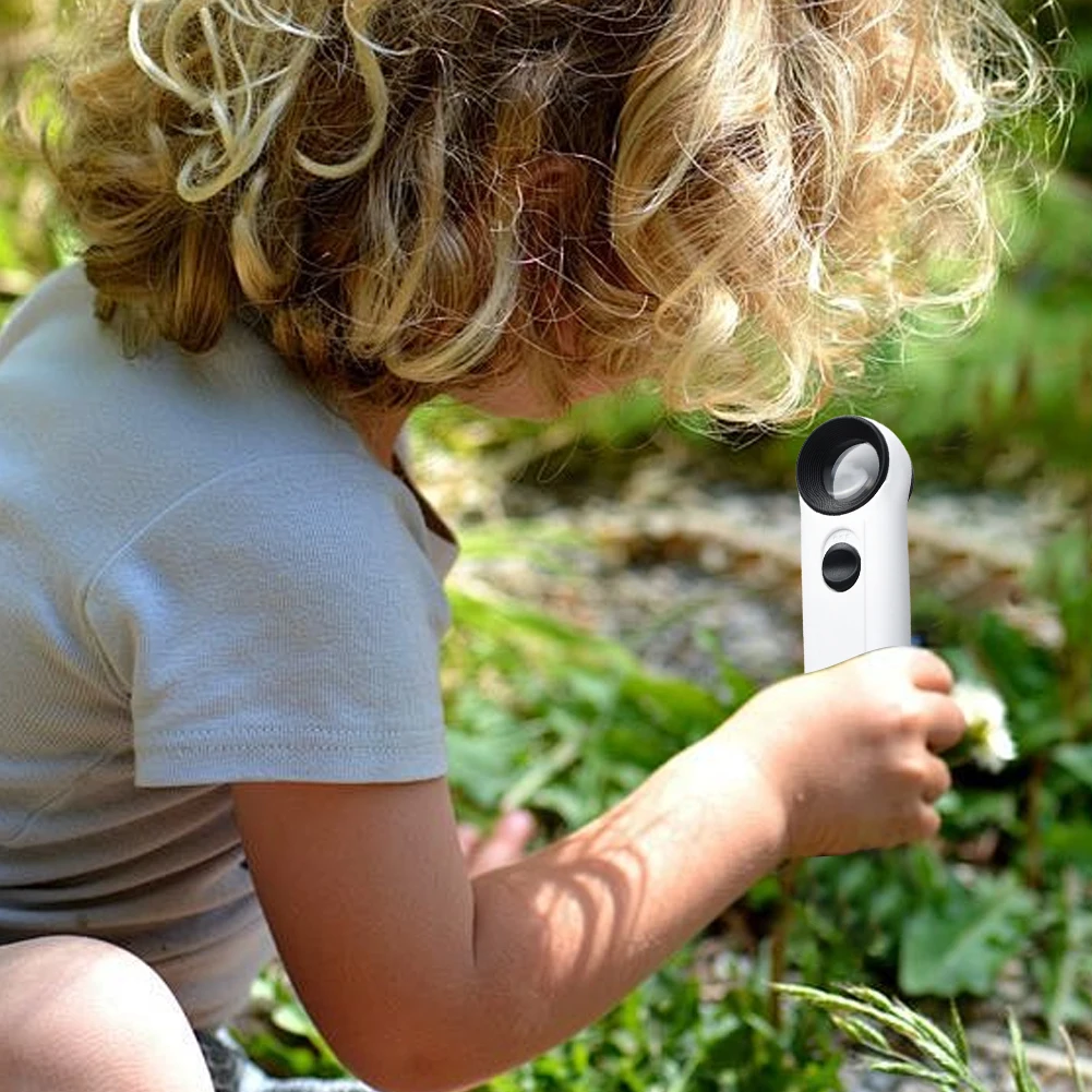 40배율 휴대용 확대경, 2개의 LED 조명이 있는 보석 감정용 루페, 보석 감정용 확대경