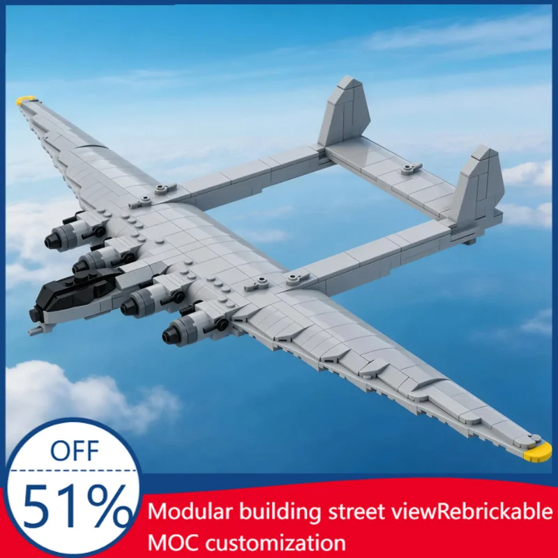 

NEW 487 PCS War Series Arado E.470 Bomber Modify Fighter MOC Building Block Model Children Education Assembly Toy Birthday Gift
