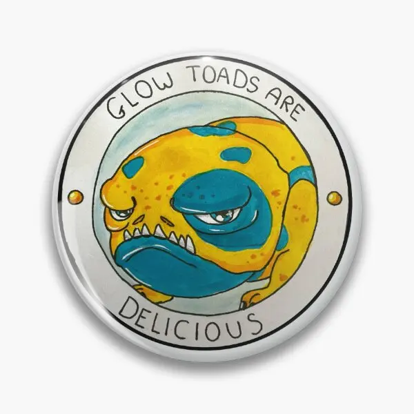 Glow Toads Are Delicious Bait  Soft Button Pin Jewelry Gift Funny Lapel Pin Decor Cartoon Hat Collar Brooch Creative Metal Women