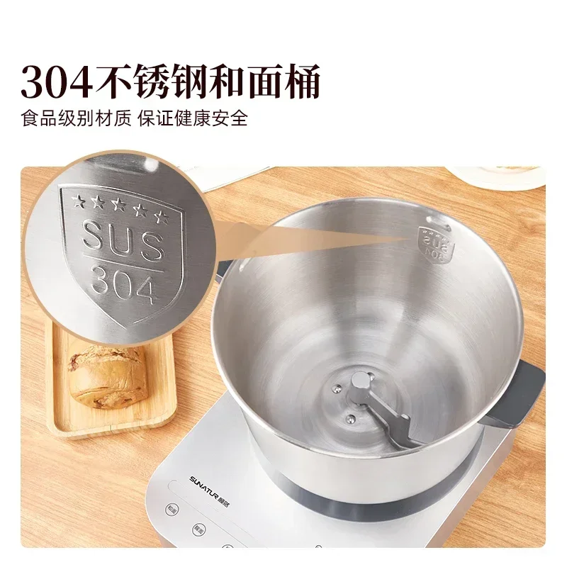 Household dough mixer. Small, fully automatic. Kneads and ferments dough. Also a commercial chef machine and stir noodle machine