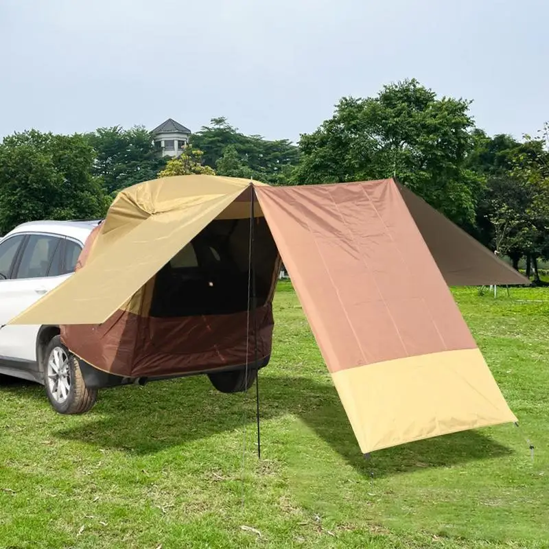 

Camping 3 Sided Extended SUV Trunk Tent Portable Car Rear Door Tent SUV Shade Tent Outside Shelter For Car Camping Accessories