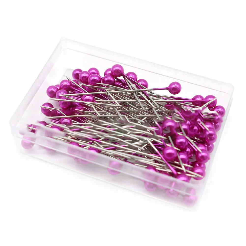 Colorful Clothing Positioning Bead Needle Set  100pcs Straight Pins  Suitable for Tailoring and Party Decorations