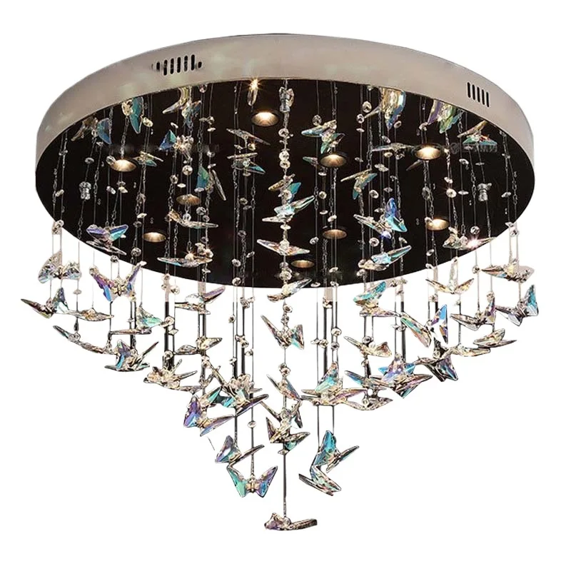 

K9 crystal butterfly living room light modern light luxury designer creative villa hotel