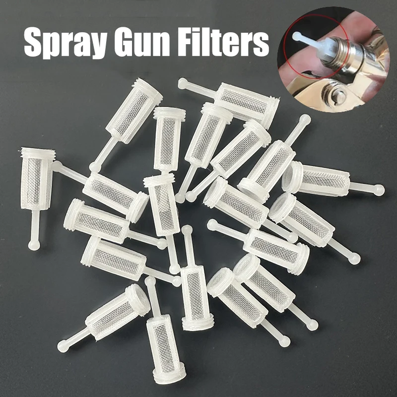 50/20/10Pcs Filter Mesh Spray Gun Plastic Fine Mesh Disposable Gravity Feed Paint Strainer Gadget Part