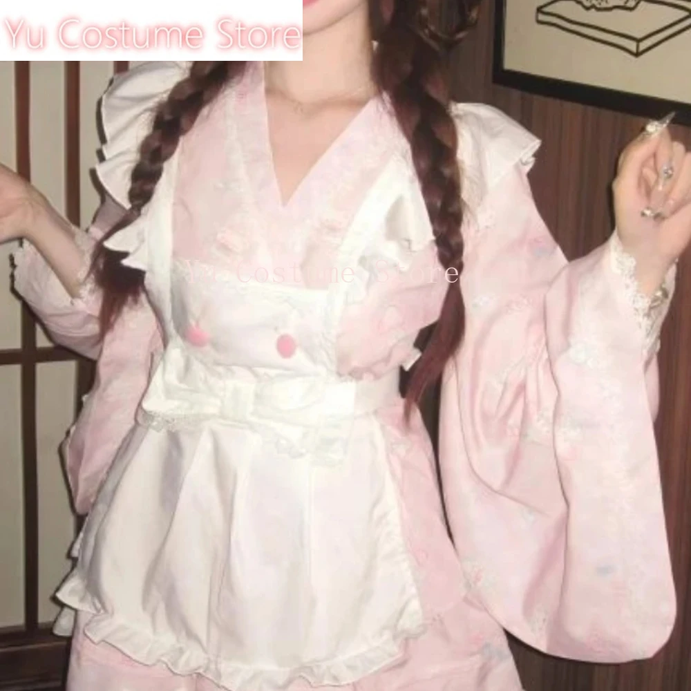 

Women Japanese Lolita Kawaii 2 Piece Dress Set New Harajuku Cute Print Clothes Fairy Tale Sweet Lace Princess Suit Winter 2025