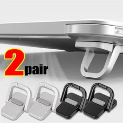 1/2Pairs Metal Foldable Laptop Stand Non-slip Base Bracket Support for Macbook Pro Air PC Laptop Mini Invisible Cooling Feet