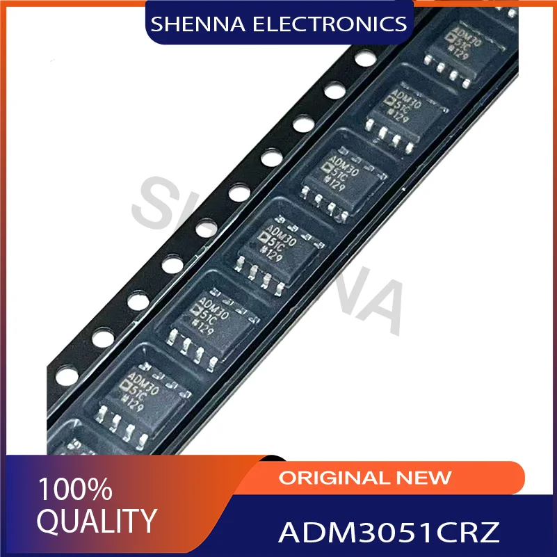 3PCS/Lot  ADM3051CRZ Marking Code ADM3051C   Package Specifications SOP-8  High-speed CAN bus transceiver Transmitter