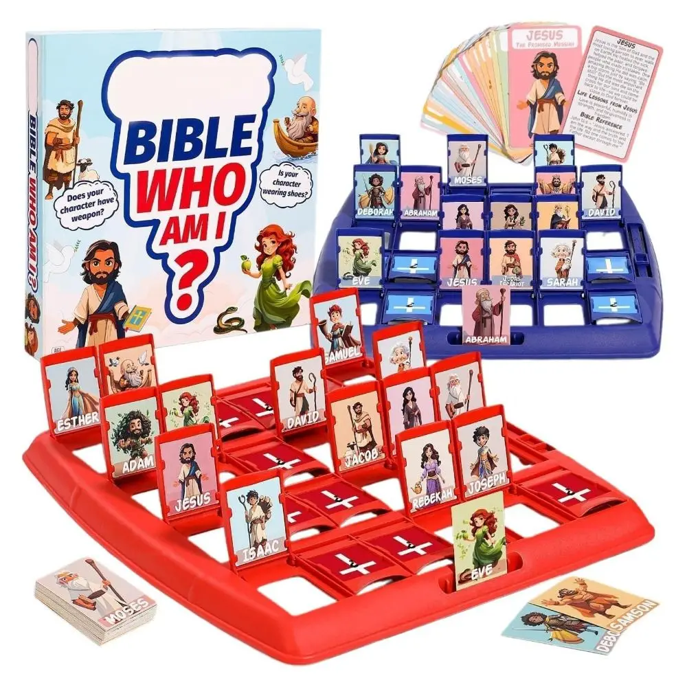 

Portable Guess Bible Who I Am Board Games Bible Study Party toys Bible Who I Am Board Toy Bible Knowledge