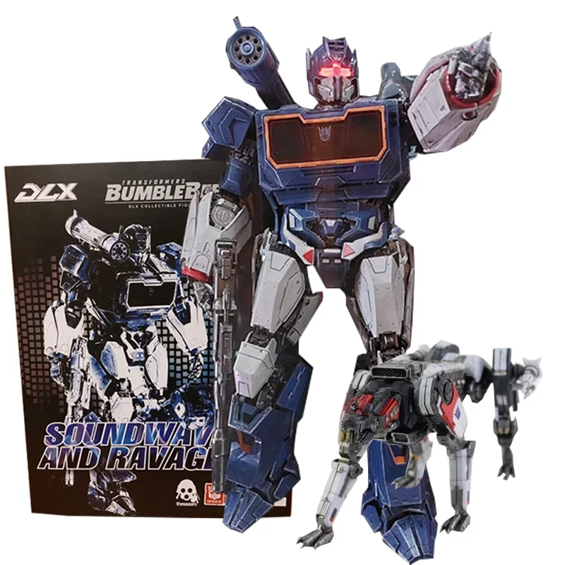 In Stock Threezero Transformation Masterpiece Bee DLX Soundwave and Ravage Deluxe Class 3A  Action Figure Toy Collection Gift