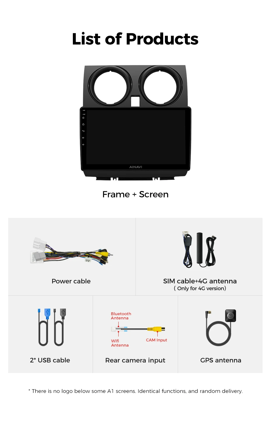 Ainavi reprodutor multimídia de carro para Nissan Qashqai J10 2005 2006 2008 2010 2012 2014 2015 rádio sem fio Carplay Android Auto 2din