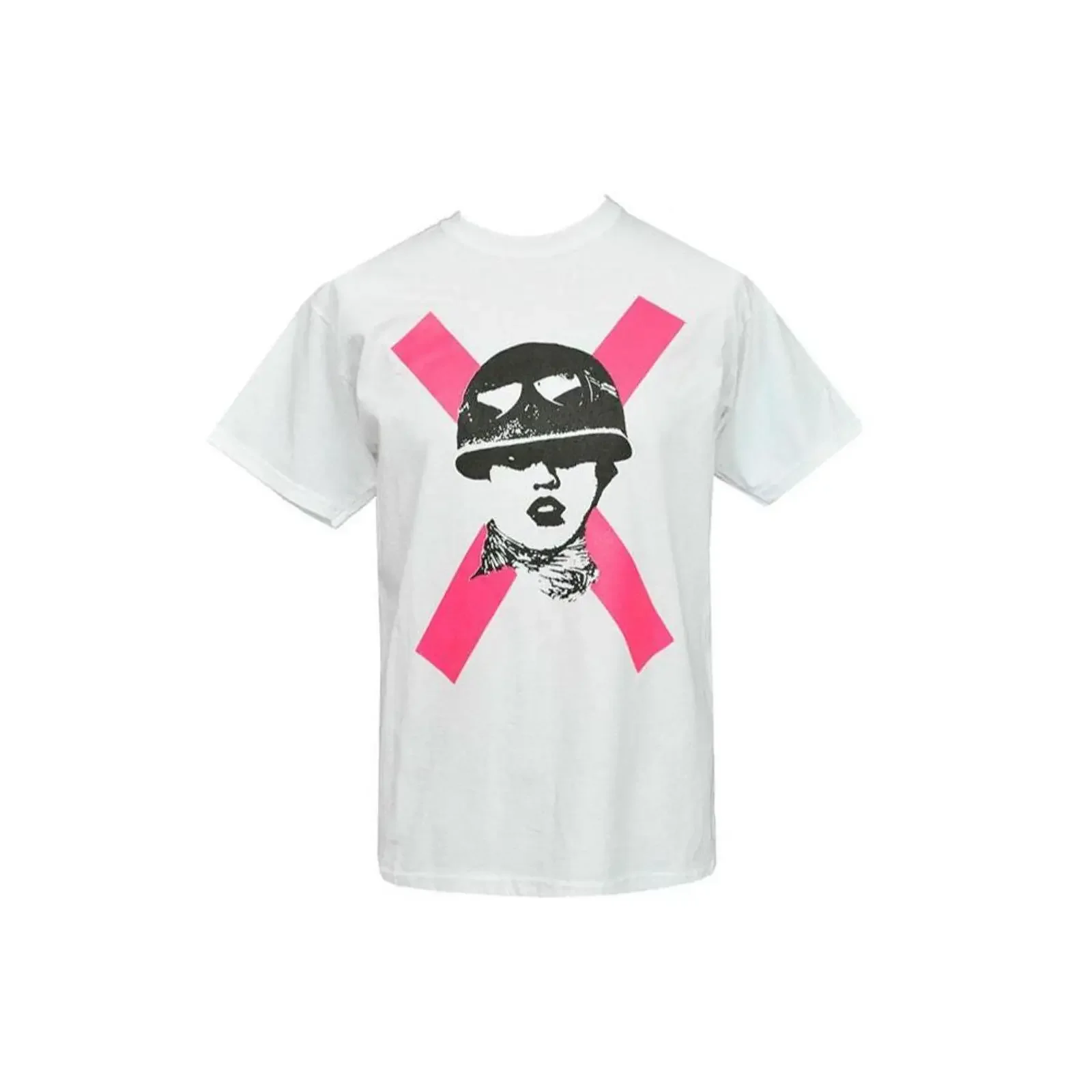 X Ray Spex Men s White T Shirt Poly Styrene 70s Punk Rockers Helmet vintage Washed graphic fashion Stretched