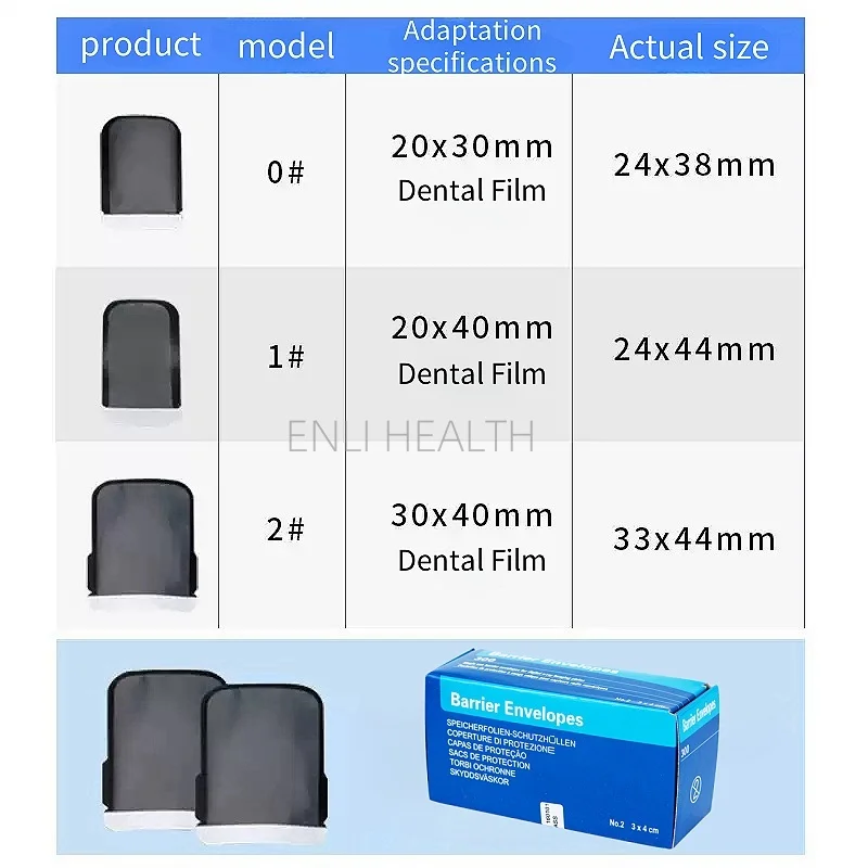 1000 قطعة مغلفات حاجز الأسنان المتاح الحقيبة الواقية الأشعة السينية الاستشعار الرقمي واقية الحقيبة PSP صورة كم