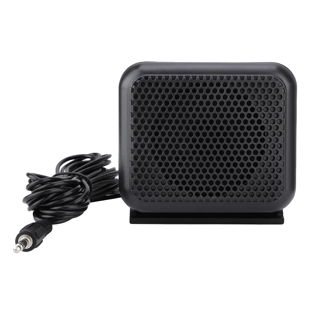 3.5mm Plug Wired Car Radio External Speaker Mini Portable 3W Stereo Loud Speaker Fit for  Ham Car Radios