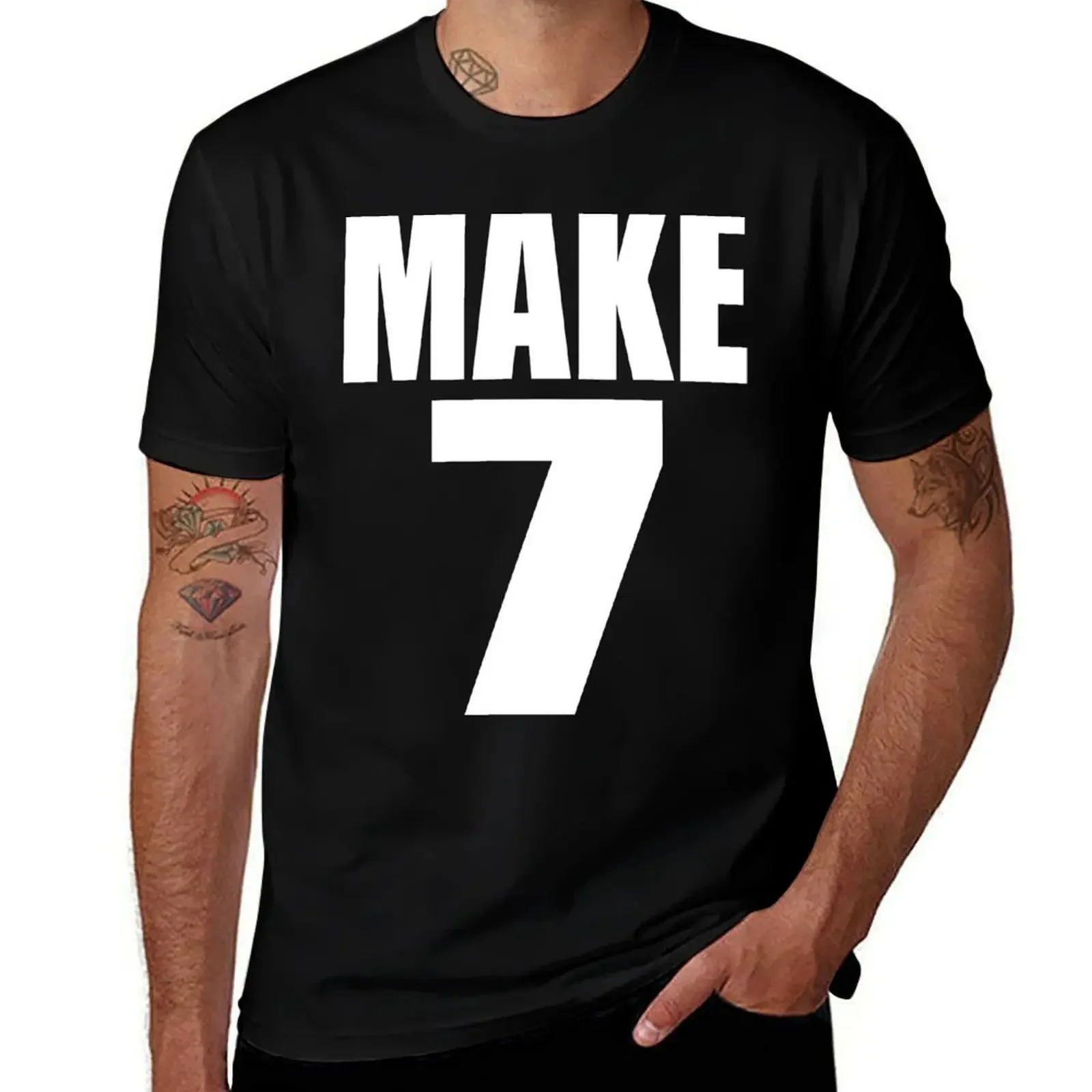 

Make 7 T-Shirt anime shirt fashion shirts Clothing black t shirts for men