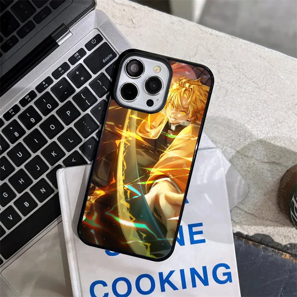 Anime Demon Slayer Kimetsu No Yaiba Agatsuma Zenitsu Phone Case Strong Magnetic For IPhone 15 14 13 Pro Max 11 12 Mini Alex