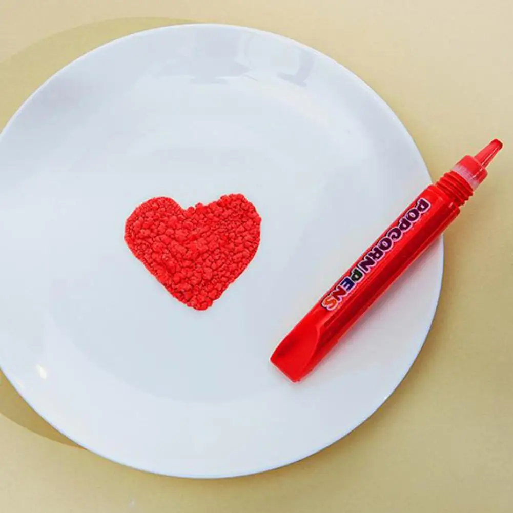 Popcorn-Stifte Puffy 3D-Kunst DIY Bubble Popcorn Zeichenstift Kinder Mal- und Farbstift Kreativer Marker-Stift 6/12 Farben – Detail 11