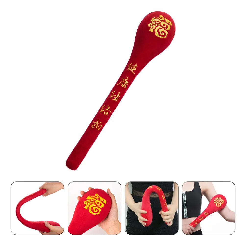 Tradition Chinese Fu Letter Hammer Pat Handheld Hammer Pat Cotton Massage Stick Acupoint Massager Therapy Meridian Pat