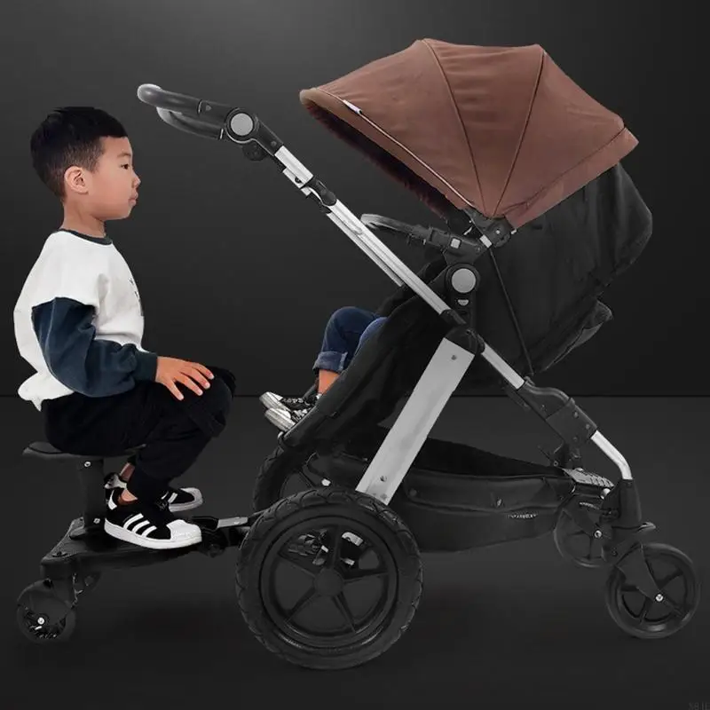 N84e anak -anak universal Adaptor pedal kereta anak kedua trailer bantu kembar kembar piring stroller anak -anak dengan