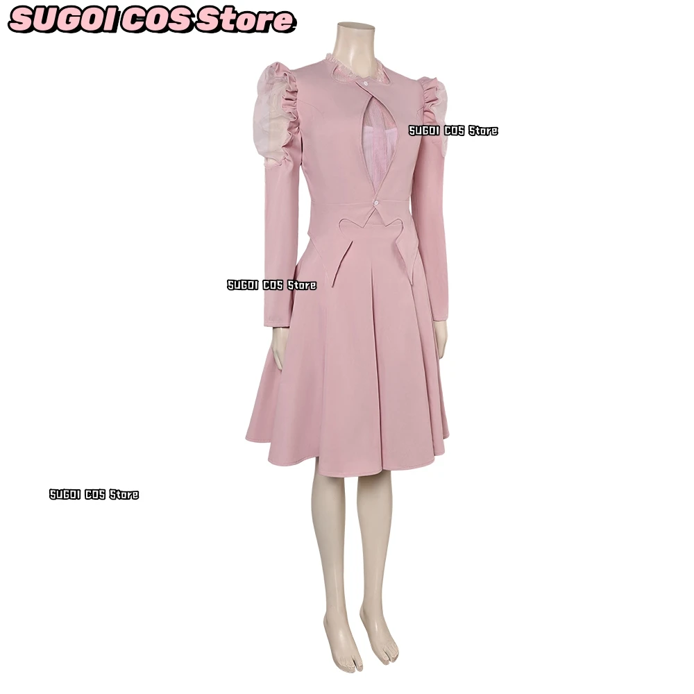 Glinda Cosplay Witch Uniform Magic Suit Anime Movie Role-playing Pink Lolita Dress Wig Accessory Halloween Party Woman costume