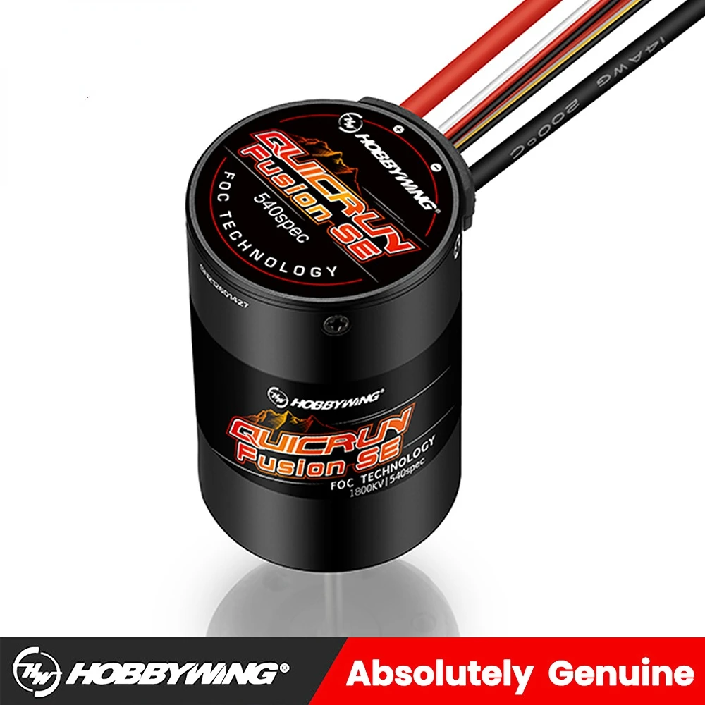 HobbyWing QuicRun Fusion SE 1800KV 1200KV Waterproof Brushless Sensory Motor Built In 40A ESC 2 In 1 for RC 1/10 RC Climbing Car