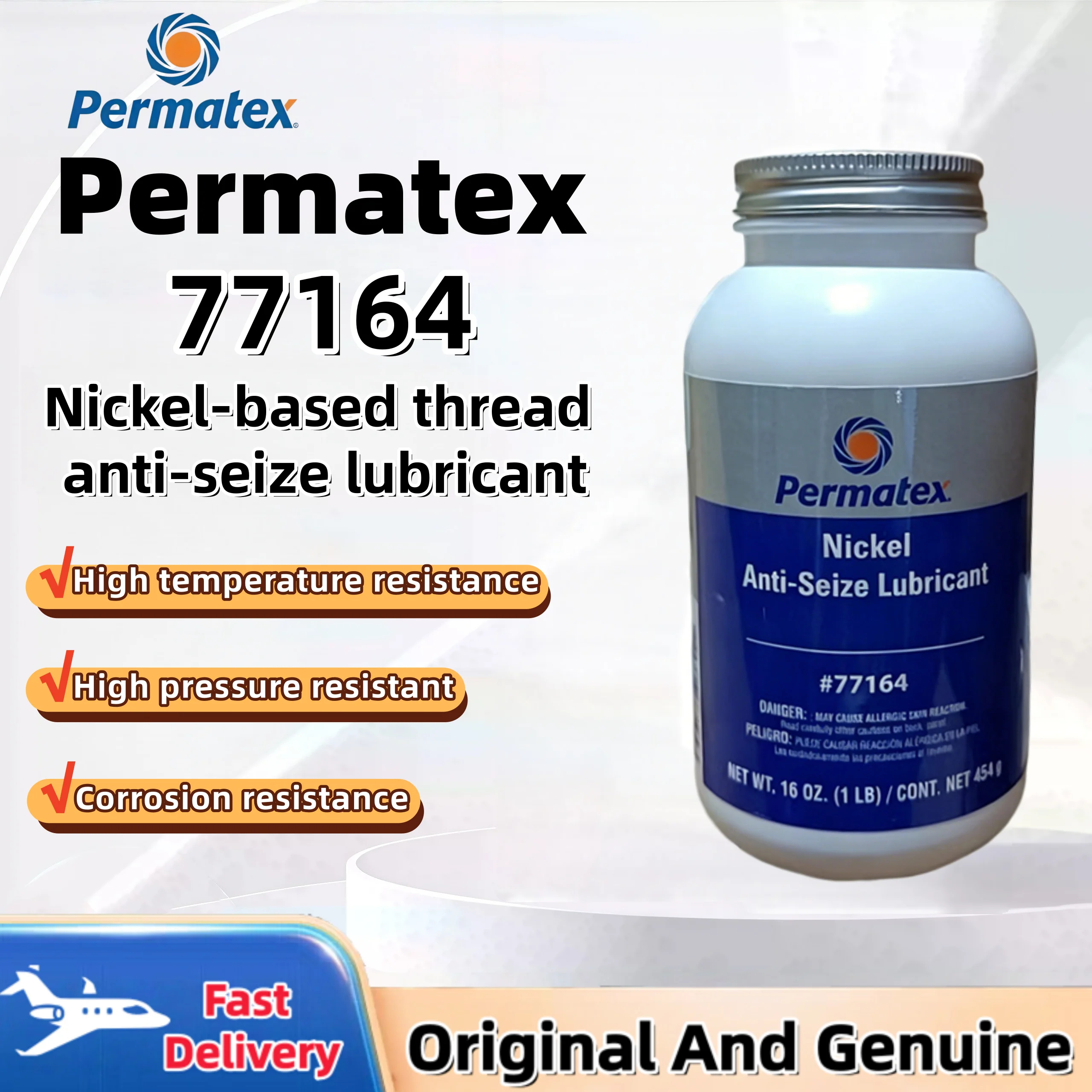 Permatex 77164 Nickel Anti-Bite Temperature Resistant Maintenance Anti-Oxidation Lubricant for Parts