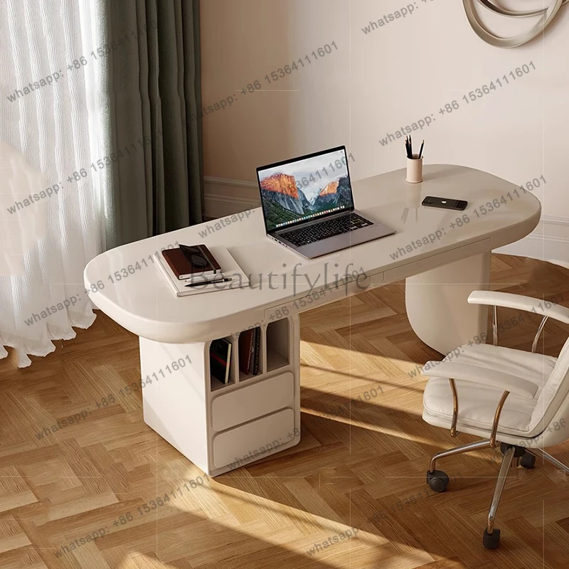 

Nordic Wooden Office Desk Study Computer Drawer Bedroom Office Desk European Aesthetic Minimalist Escrivaninha Home Furniture