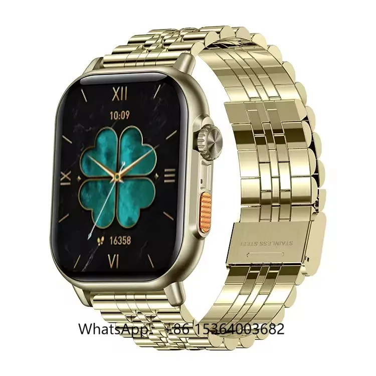 

Waterproof Fitness Tracking Metal Strap TK23 Pro BT Calling Smart Watches IP68 Heartrate Monitoring