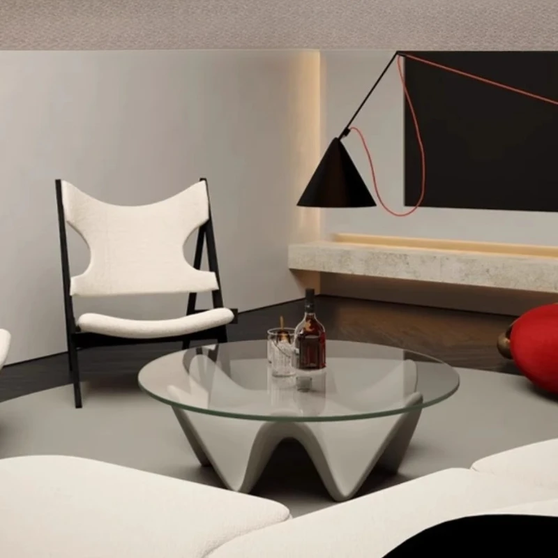 Transparent Minimalist Coffee Table Unique Aesthetic Living Room Designer Coffee Table Nordic Glass Mesa Auxiliar Home Furniture