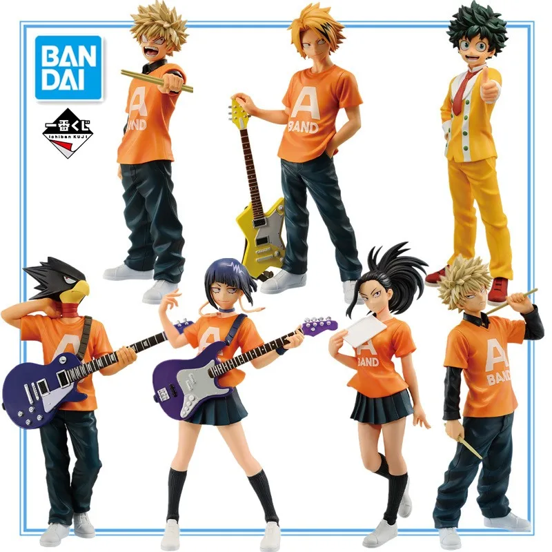 

My Hero Academia Bandai Midoriya Izuku Bakugou Katsuki Kaminari Denki YAOYOROZU MOMO Anime Figure PVC Boxed Model Dolls Toy