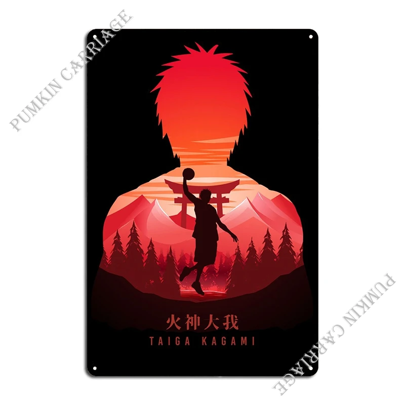 Taiga Kagami Kuroko Basuke Metal Plaque Poster Decoration Designs Wall Decor Decoration Retro Tin Sign Poster