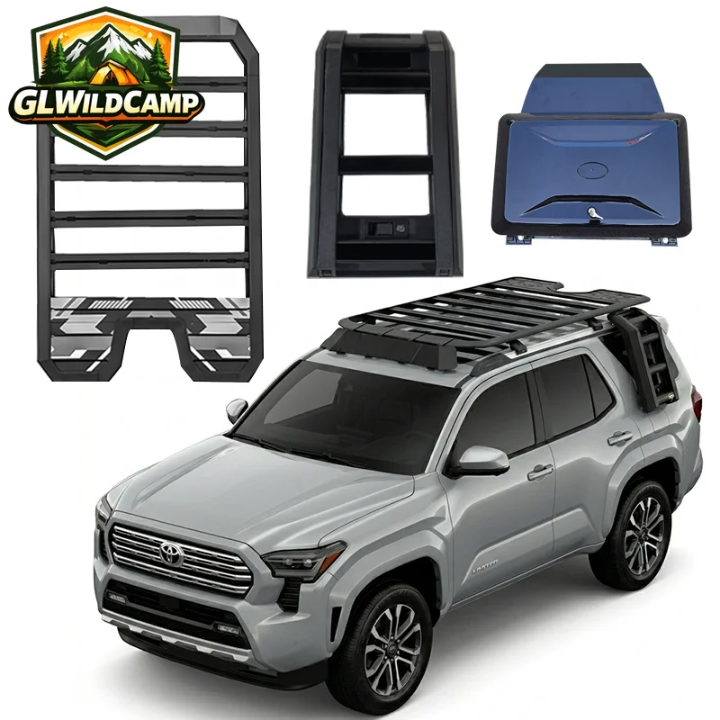

HIGH QUALITY CAR Accessories ROOF RACK ROOF PLATFORM SIDE LADDER Side Box for Toyota 4Runner 2024+