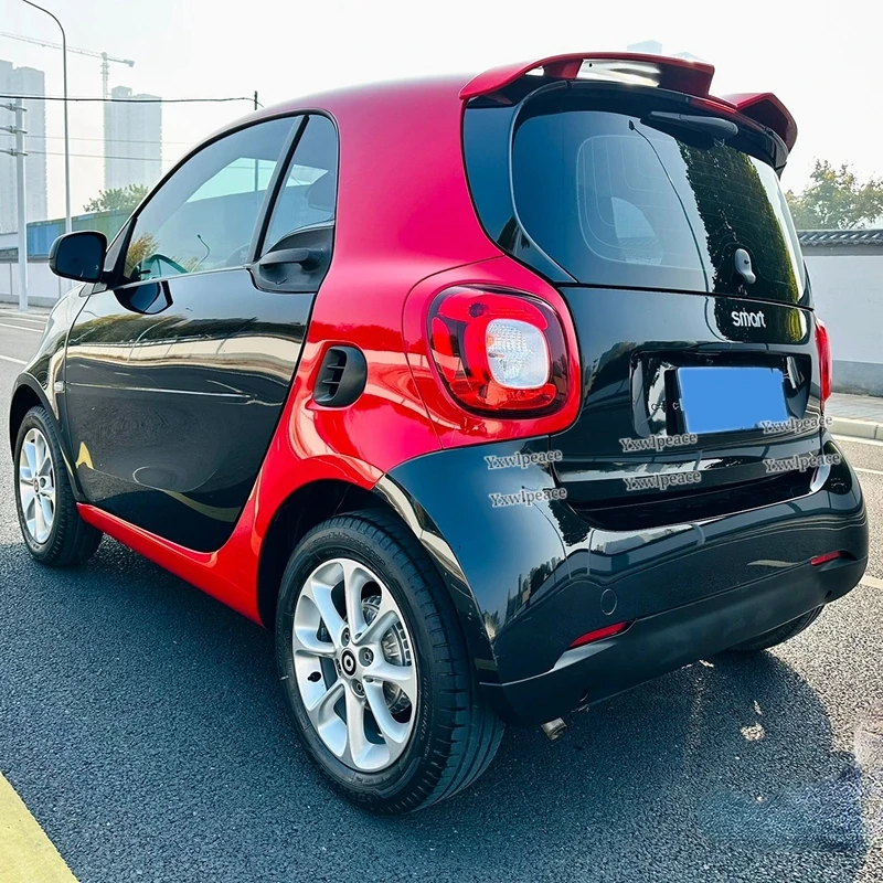 For Merced-Benz Smart Fortwo Fourfour 453 Roof Spoiler 2015-2018 ABS Plastic Rear Trunk Lip Spoiler Body Kit Accessories